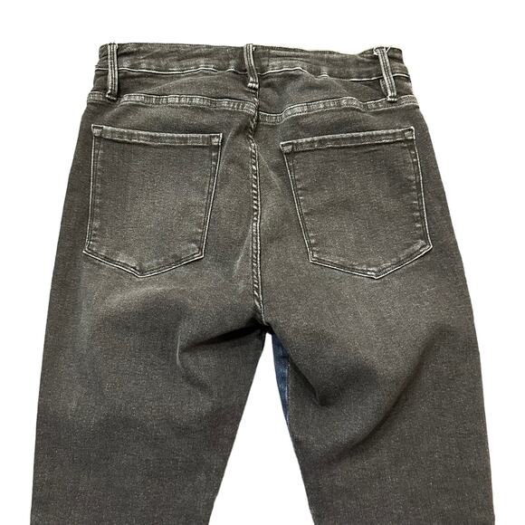 Frame Womens jeans Le One Skinny two tone dark and black wash Size 2 - Picture 6 of 7